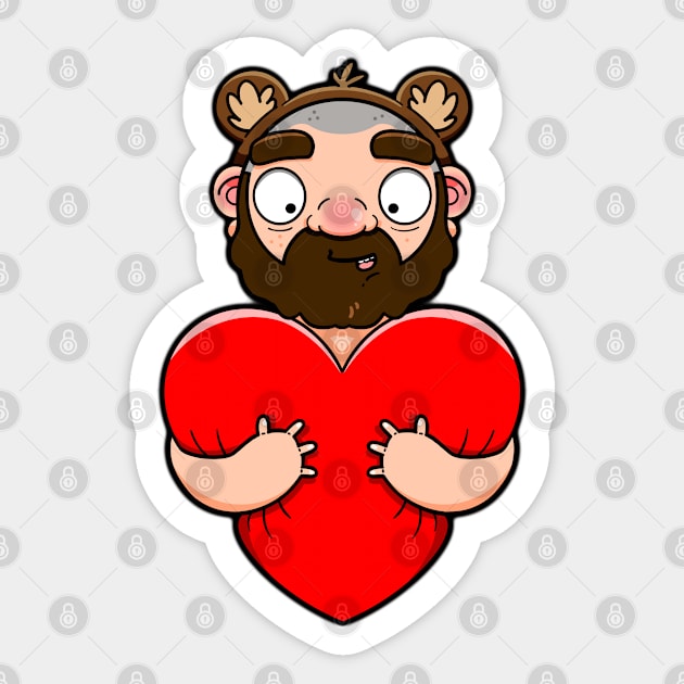 Bear Hug Sticker by LoveBurty